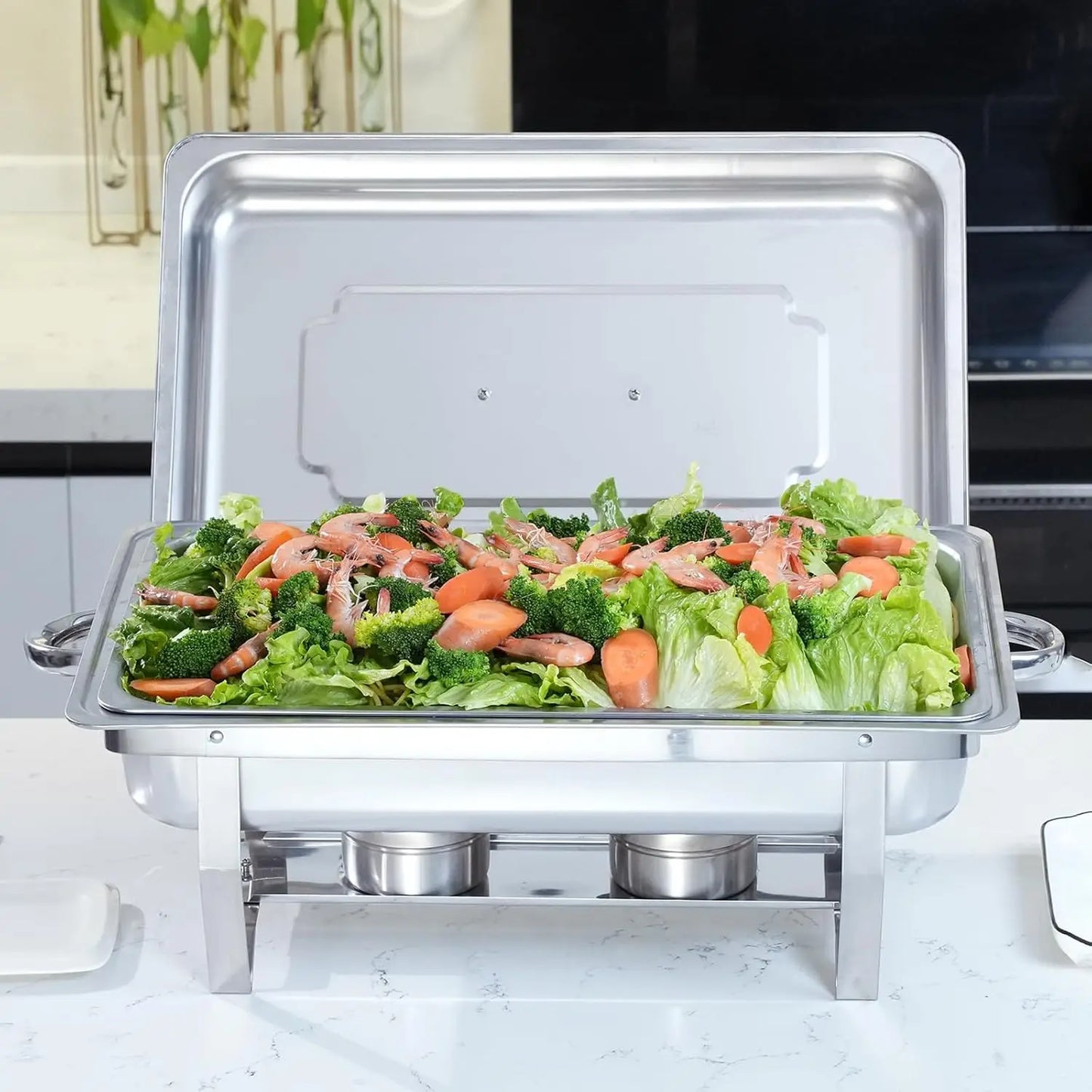 Stainless Steel Chafing Dish Buffet Set Electric Food Warmer
