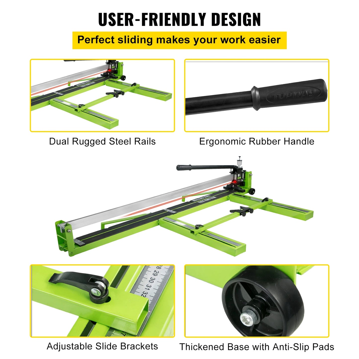 Manual Tile Cutter With Infrared Laser Positioning For Porcelain Ceramic Tiles