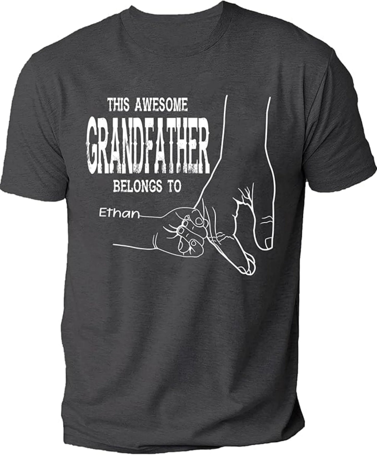 Personalized Best Grandpa Dad Ever Shirt With Custom Kid Name
