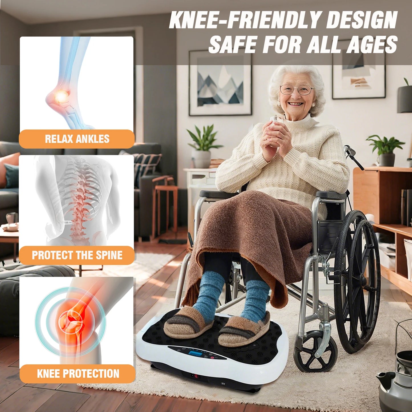 Full Body Vibration Platform Exercise Machine With Remote Control