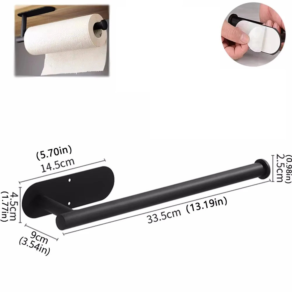 Adhesive Paper Towel Holder for Kitchen and Bathroom Organizer