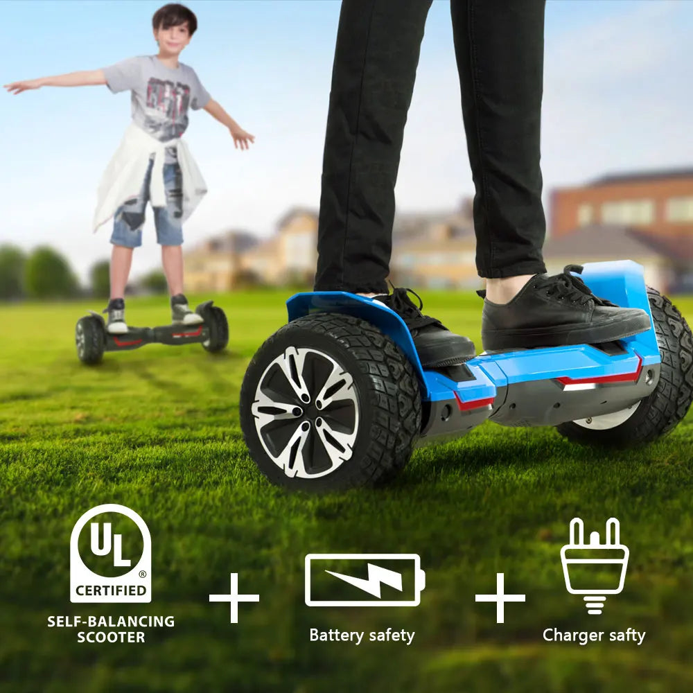 Off Road Self Balancing Scooter 350W Dual Motors LED Lights