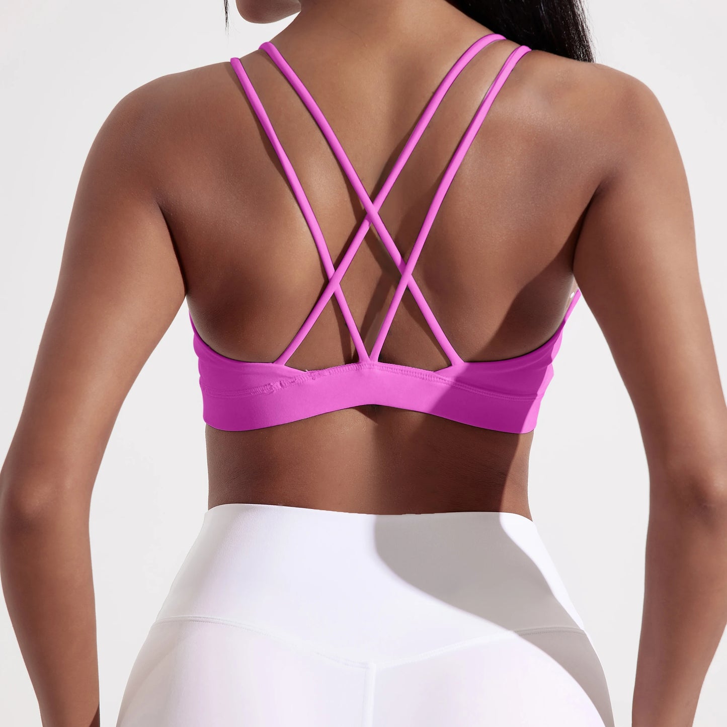 Solid Color High Support Women Gym Yoga Bra
