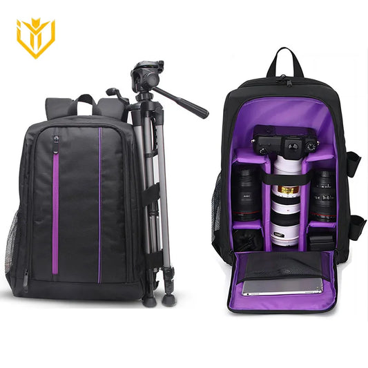 JINNUOLANG Camera Backpack Waterproof For DSLR And Mirrorless Lenses